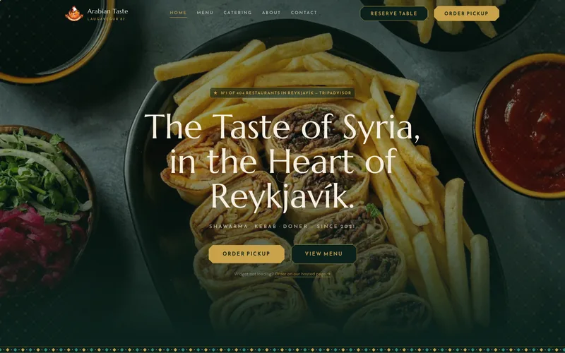 Arabian Taste, vefurinn sem við smíðuðum