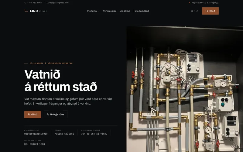 LIND Pípari, vefurinn sem við smíðuðum