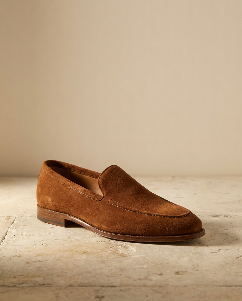 Fauve Suede Loafer